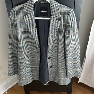 Madewell plaid blazer